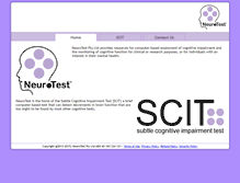 Tablet Screenshot of neurotest.com